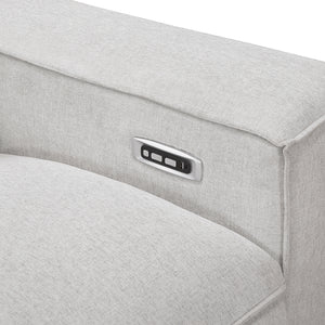 Textured Microfiber Fabric Power Right Side Reclining Chair