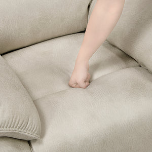 Wall-Hugger Manual Double Reclining Sofa