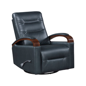Faux Leather Manual Swivel Glider Reclining Chair