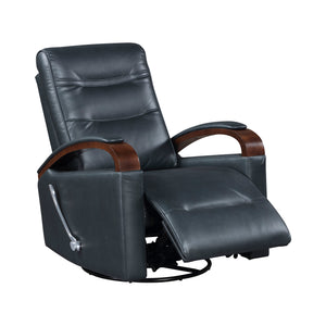 Faux Leather Manual Swivel Glider Reclining Chair