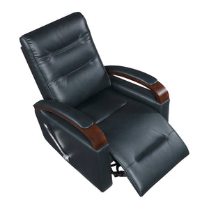Faux Leather Manual Swivel Glider Reclining Chair