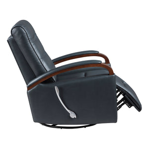 Faux Leather Manual Swivel Glider Reclining Chair