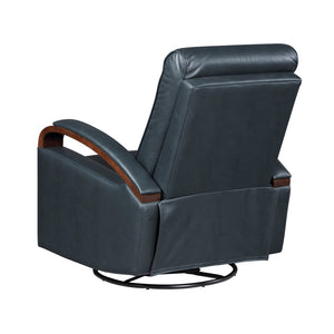 Faux Leather Manual Swivel Glider Reclining Chair