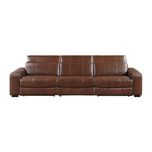 Leather Power Double Reclining Sofa