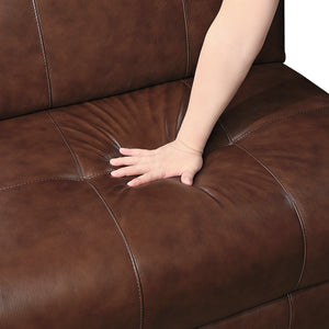 Leather Power Armless Reclining Chair