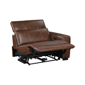 Leather Power Right Side Reclining Chair