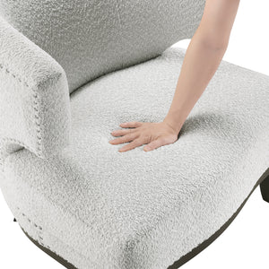 Boucle Fabric Accent Chair