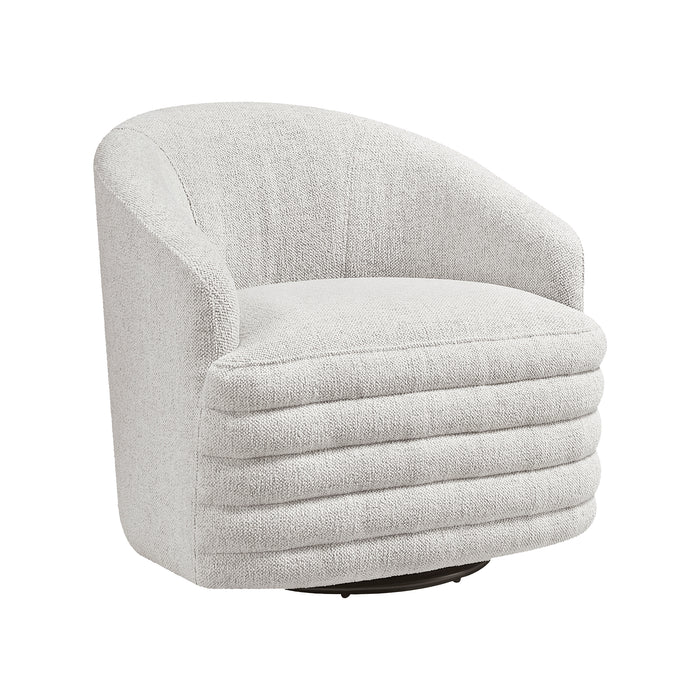 Chenille Fabric Swivel Chair