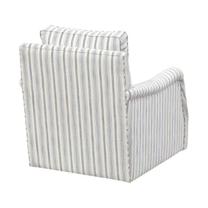 Textured Fabric Swivel Chair