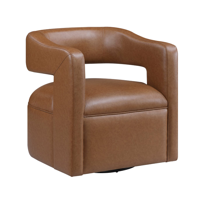Faux Leather Swivel Chair