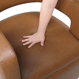 Faux Leather Swivel Chair