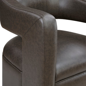 Faux Leather Swivel Chair