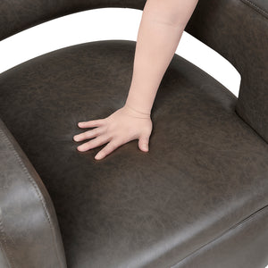 Faux Leather Swivel Chair