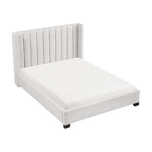 Textured Fabric Queen King Bed in a Box