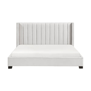 Textured Fabric Eastern King Bed in a Box