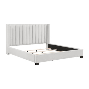 Textured Fabric Eastern King Bed in a Box