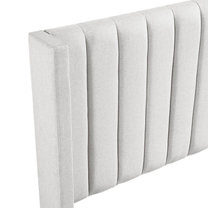 Textured Fabric Eastern King Bed in a Box