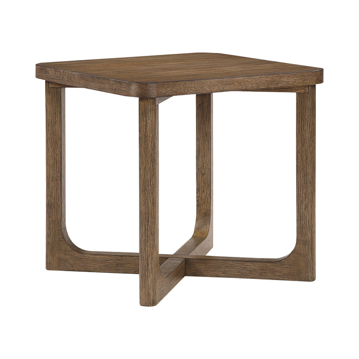Wood End Table