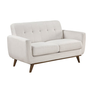 Textured Fabric Living Room Loveseat