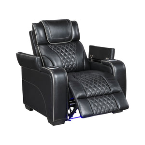 Leather Match Power Reclining Chair