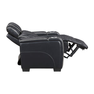 Leather Match Power Reclining Chair