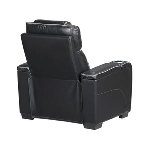 Leather Match Power Reclining Chair