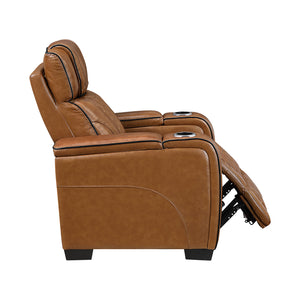 Leather Match Power Reclining Chair