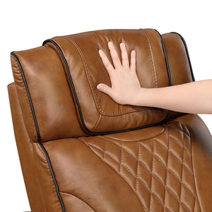Leather Match Power Reclining Chair