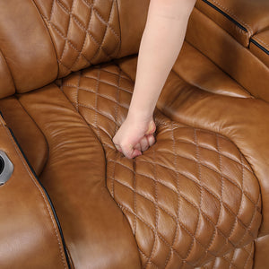 Leather Match Power Reclining Chair