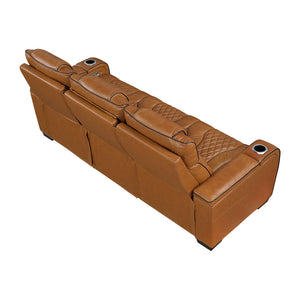 Leather Match Power Reclining Sofa
