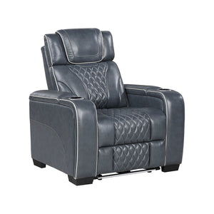 Leather Match Power Reclining Chair