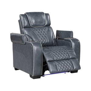 Leather Match Power Reclining Chair