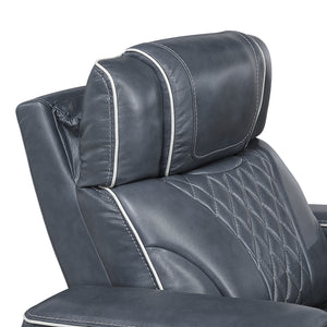 Leather Match Power Reclining Sofa