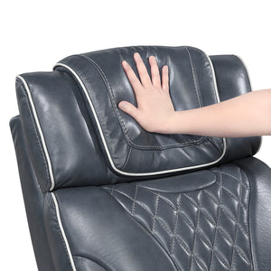 Leather Match Power Reclining Sofa