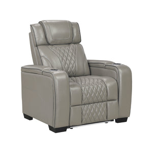 Leather Match Power Reclining Chair