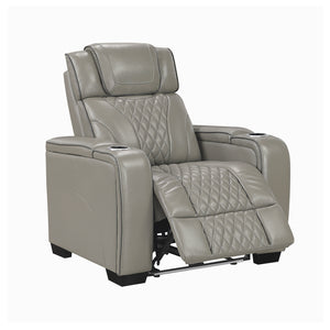 Leather Match Power Reclining Chair