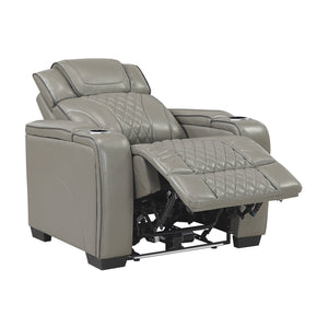 Leather Match Power Reclining Chair