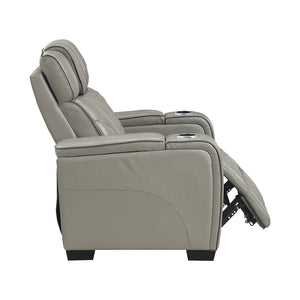 Leather Match Power Reclining Chair