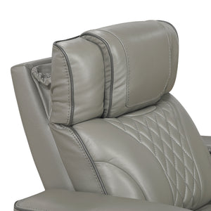Leather Match Power Reclining Chair