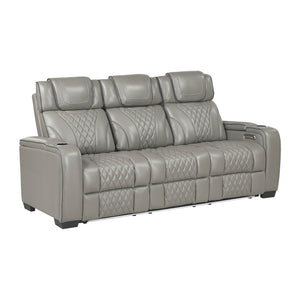 Leather Match Power Reclining Sofa