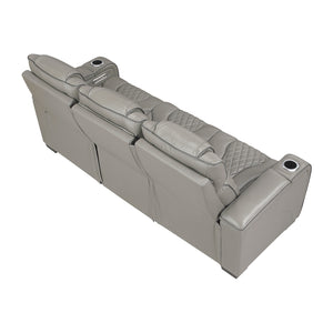 Leather Match Power Reclining Sofa