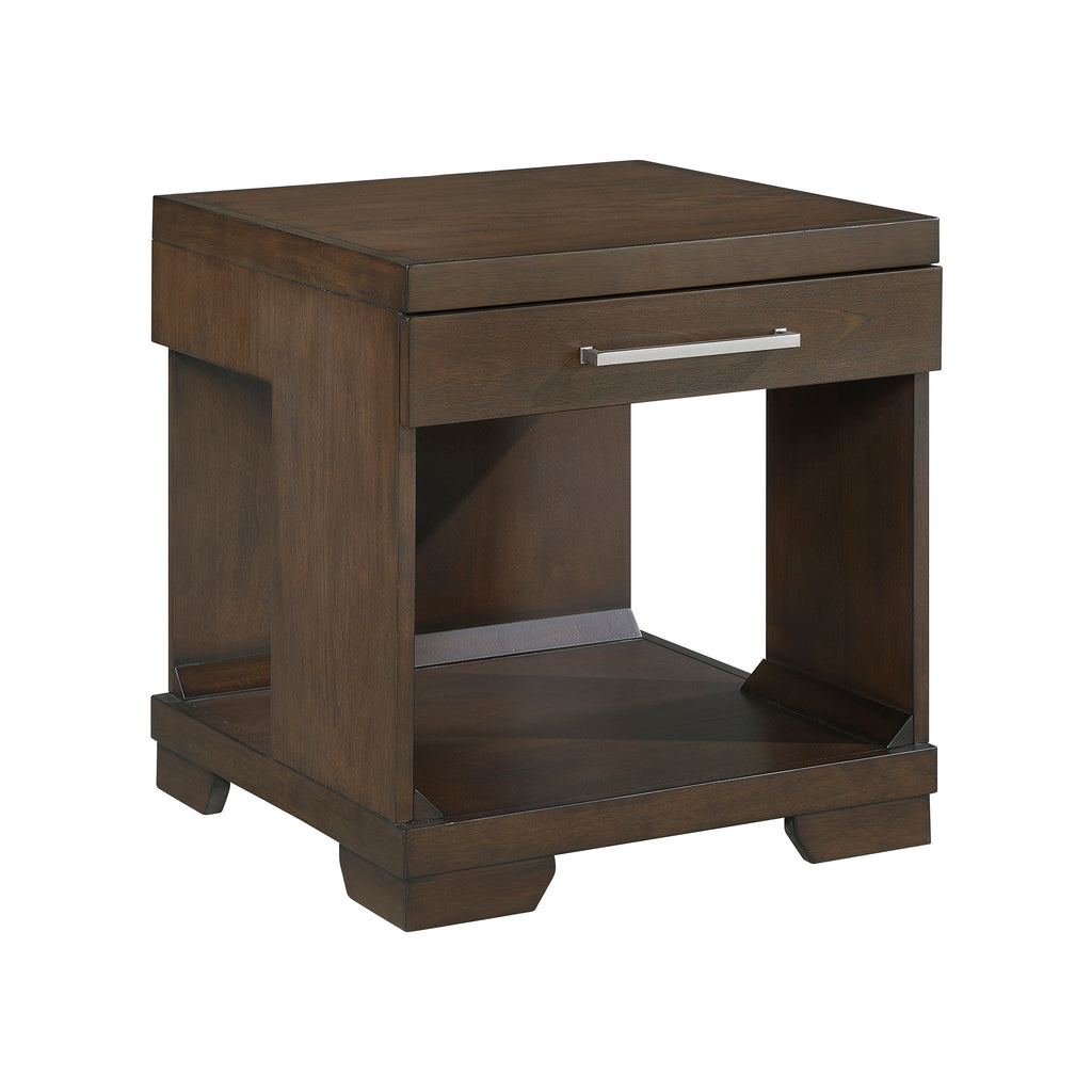 Wood End Table
