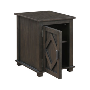 Wood Chairside Table