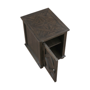 Wood Chairside Table
