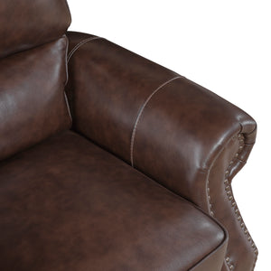 Leather Push Back Reclining Chair