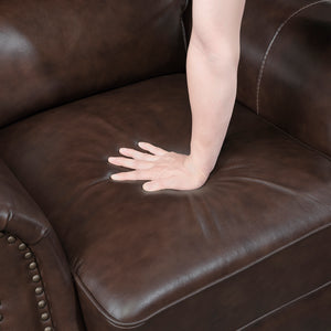 Leather Push Back Reclining Chair