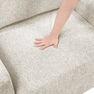 Textured Microfiber 4-Piece Sectional with Reversible Chaise and Pull-out Bed