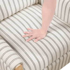 Textured Fabric Push Back Reclining Chair