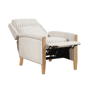 Textured Fabric Push Back Reclining Chair