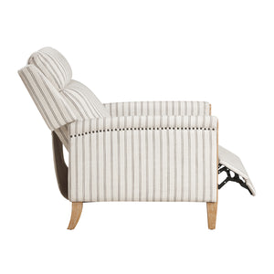Textured Fabric Push Back Reclining Chair
